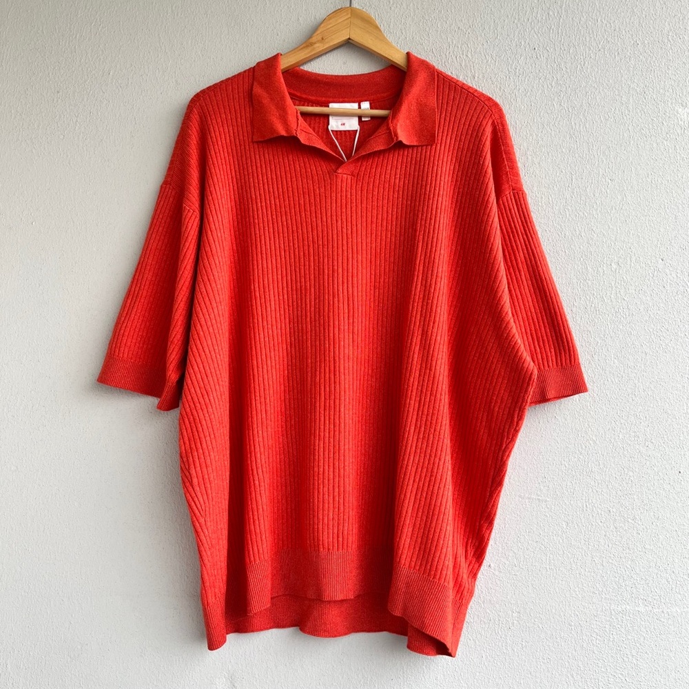 H&M | NWT Coral Knit Polo